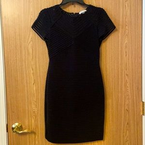 Calvin Klein little black dress, mesh top short